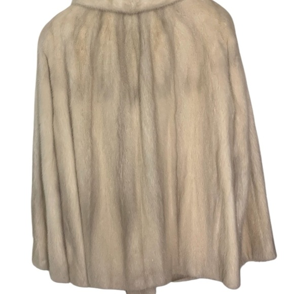 Tourmaline white blonde mink Vtg coat jacket pristine condition pockets collar M - Picture 12 of 13